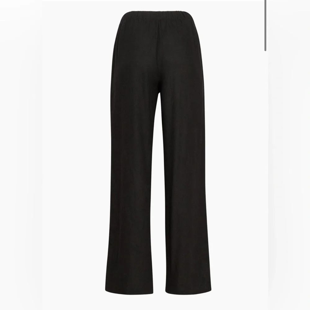 NWT Aritzia The Group by Babaton Sontag Linen Pant in Black Size Small